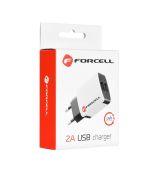 Sieťová nabíjačka FORCELL MICRO USB Typ C Univerzálna s odnímateľným káblom 2A