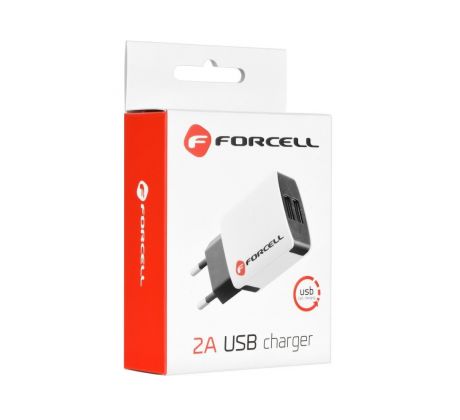 Sieťová nabíjačka FORCELL MICRO USB Typ C Univerzálna s odnímateľným káblom 2A