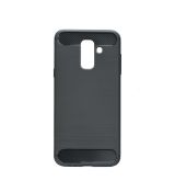 Púzdro FORCELL CARBON pre SAMSUNG GALAXY A6 PLUS - čierne
