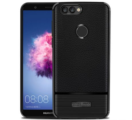 Púzdro RUGGED CARBON CASE pre HUAWEI P SMART - čierne