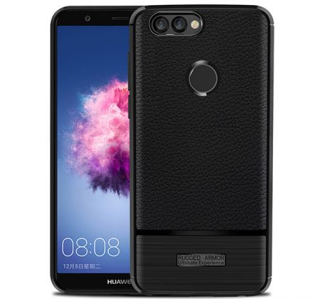 Púzdro RUGGED CARBON CASE pre HUAWEI P SMART - čierne