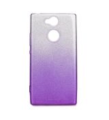Púzdro FORCELL SHINING pre SONY XPERIA Xa2 - fialovo transparentné