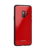 Púzdro FORCELL GLASS CASE pre HUAWEI P20 LITE - červené
