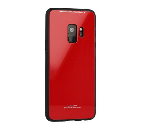 Púzdro FORCELL GLASS CASE pre HUAWEI P20 LITE - červené