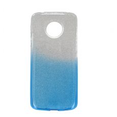 Púzdro SHINING CASE pre LENOVO MOTO E5 PLUS - modro transparentné