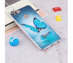 Púzdro SILIKÓNOVÉ SLIM CASE ART pre HUAWEI P SMART - motýľ