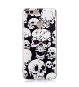 Púzdro SILIKÓNOVÉ SLIM CASE ART pre HUAWEI P SMART - skulls