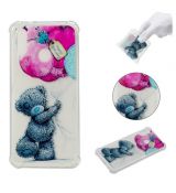 Púzdro SILIKÓNOVÉ SLIM CASE ART pre HUAWEI P20 LITE - medveď s balónmi