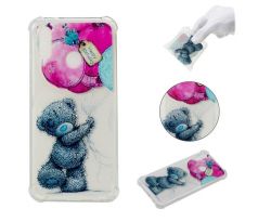 Púzdro SILIKÓNOVÉ SLIM CASE ART pre HUAWEI P20 LITE - medveď s balónmi