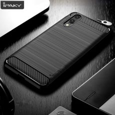 Púzdro (Zadný kryt) IPAKY CARBON CASE pre HUAWEI P20 LITE - čierne