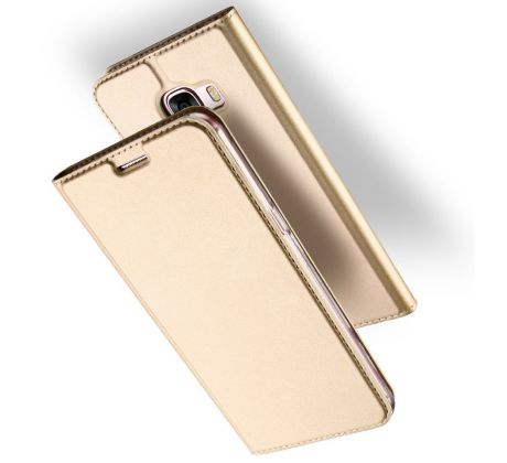 Púzdro knižkové DUX DUCIS PRO SKIN SERIES pre SAMSUNG GALAXY A6 PLUS(A605F) - zlaté