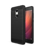 Púzdro CARBON CASE pre XIAOMI REDMI 5 PLUS - čierne