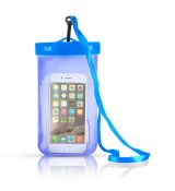 Vodotesné univerzálne púzdro na mobil 5,5" - modré