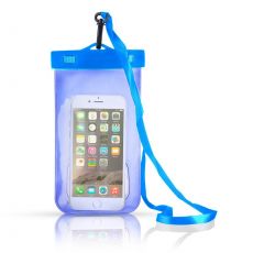 Vodotesné univerzálne púzdro na mobil 5,5" - modré