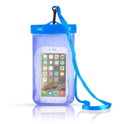 Vodotesné univerzálne púzdro na mobil 5,5" - modré