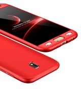 360°TPU Ochranný kryt pre SAMSUNG GALAXY J5 (J530F) 2017 - červené