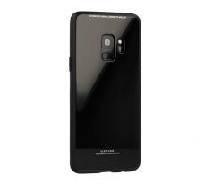 Púzdro GLASS CASE pre HUAWEI Y9 (2018) - čierne