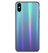 Púzdro RAINBOW GLASS CASE pre HUAWEI HONOR PLAY - modré