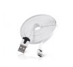 Kábel USB - micro USB univerzálny 3m plochý - biely
