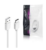 Kábel BLACKMOON USB - USB TYP C 1m - biely