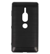 Púzdro CARBON CASE pre SONY XPERIA XZ2 PREMIUM - čierne