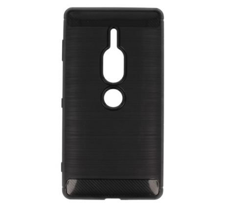 Púzdro CARBON CASE pre SONY XPERIA XZ2 PREMIUM - čierne