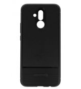 Púzdro RUGGED CARBON CASE pre HUAWEI MATE 20 LITE - čierne