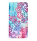 Knižkové púzdro DESIGN WALLET pre LG Q6 - pink flowers