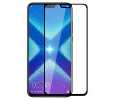 Tvrdené sklo 5D FULL COVER (full glue) 9H PRO (TG) pre HUAWEI HONOR 8X  - čierne