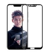 Tvrdené sklo 5D FULL COVER (full glue) 9H PRO (TG) pre HUAWEI HONOR PLAY - čierne