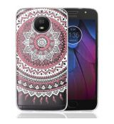 Púzdro TPU EDGE HYBRID CASE pre LENOVO MOTO G5s - mandala pink