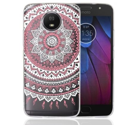 Púzdro TPU EDGE HYBRID CASE pre LENOVO MOTO G5s - mandala pink