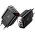 Sieťová nabíjačka BASEUS MIRROR LAKE 3xUSB 3,4A - čierna