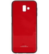 Púzdro GLASS CASE pre SAMSUNG GALAXY J6+ (J610F) 2018 - červené