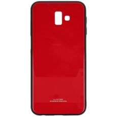 Púzdro GLASS CASE pre SAMSUNG GALAXY J6+ (J610F) 2018 - červené
