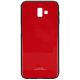 Púzdro GLASS CASE pre SAMSUNG GALAXY J6+ (J610F) 2018 - červené