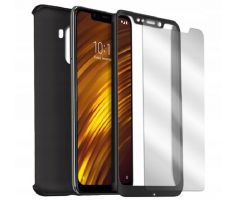 Púzdro 360 FULL BODY + TVRDENÉ SKLO pre HUAWEI MATE 20 LITE - čierne