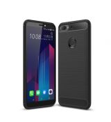 Púzdro CARBON CASE pre HTC DESIRE 12 PLUS - čierne