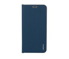 Púzdro knižkové VENNUS BOOK CARBON CASE pre XIAOMI POCOPHONE F1 - modré