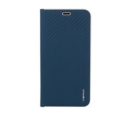 Púzdro knižkové VENNUS BOOK CARBON CASE pre XIAOMI POCOPHONE F1 - modré