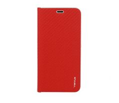 Púzdro knižkové VENNUS BOOK CARBON CASE pre HUAWEI Y6 PRIME(2018)/HONOR 7A - červené