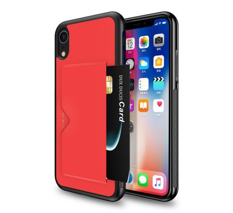 Púzdro DUX DUCIS POCARD SERIES pre APPLE IPHONE XR (6,1") - červené