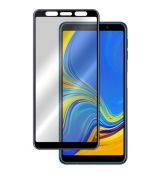 Tvrdené sklo 5D FULL COVER (full glue) 9H PRO (TG) pre SAMSUNG GALAXY A7 (A750F) 2018 - čierne
