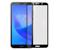 Tvrdené sklo 5D FULL COVER (full glue) 9H PRO (TG) pre HUAWEI Y5 (2018)/HONOR 7S - čierne