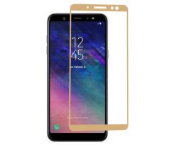 Tvrdené sklo 5D FULL COVER (full glue) 9H PRO (TG) pre SAMSUNG GALAXY A6 (A600F) 2018 - zlaté