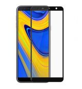 Tvrdené sklo 5D FULL COVER (full glue) 9H PRO (TG) pre SAMSUNG GALAXY J6+ (J610F) 2018 - čierne