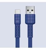 Kábel REMAX USB ARMOR RC-116a TYP C - modrý
