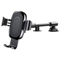Univerzálny držiak do auta BASEUS WIRELESS CHARGER GRAVITY CAR MOUNT - čierny