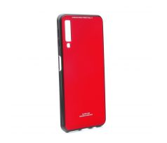 Púzdro FORCELL GLASS CASE pre SAMSUNG GALAXY A7 (A750F) 2018 - červené