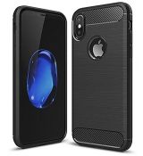 Púzdro CARBON CASE pre APPLE IPHONE XR (6,1") - čierne